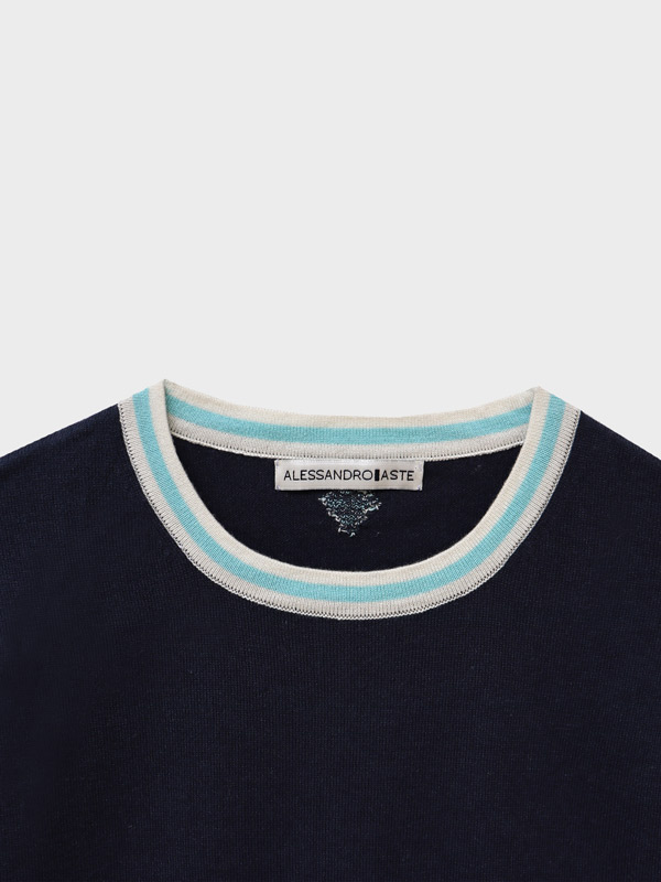T-shirt elbert navy dett T-shirt elbert navy dett
