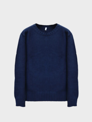 London girocollo in cashmere navy