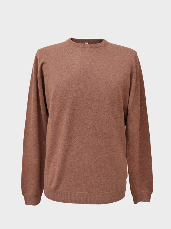 Girocollo cashmere 12gg terra Girocollo cashmere 12gg terra